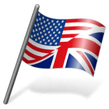 logo drapeau anglais et américain